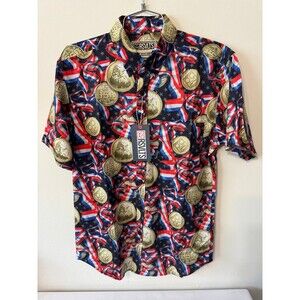 RSVLTS GO FOR THE GOLD SS SHIRT SMALL NWT